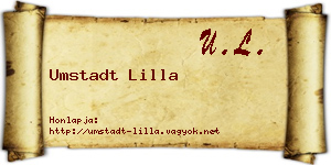Umstadt Lilla névjegykártya